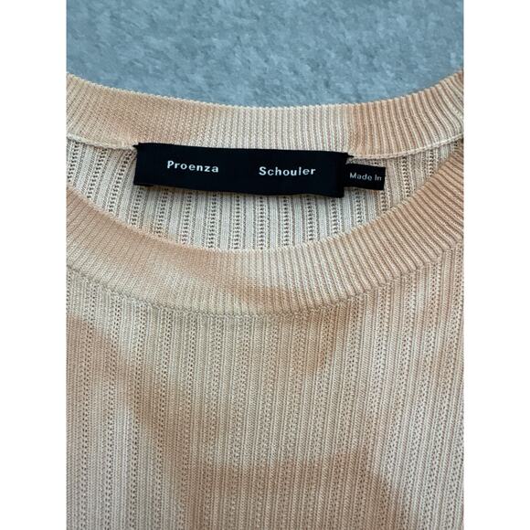 Proenza Schouler Apricot Pink Tie-Dye Ribbed Sweater – Size X - Picture 5 of 8